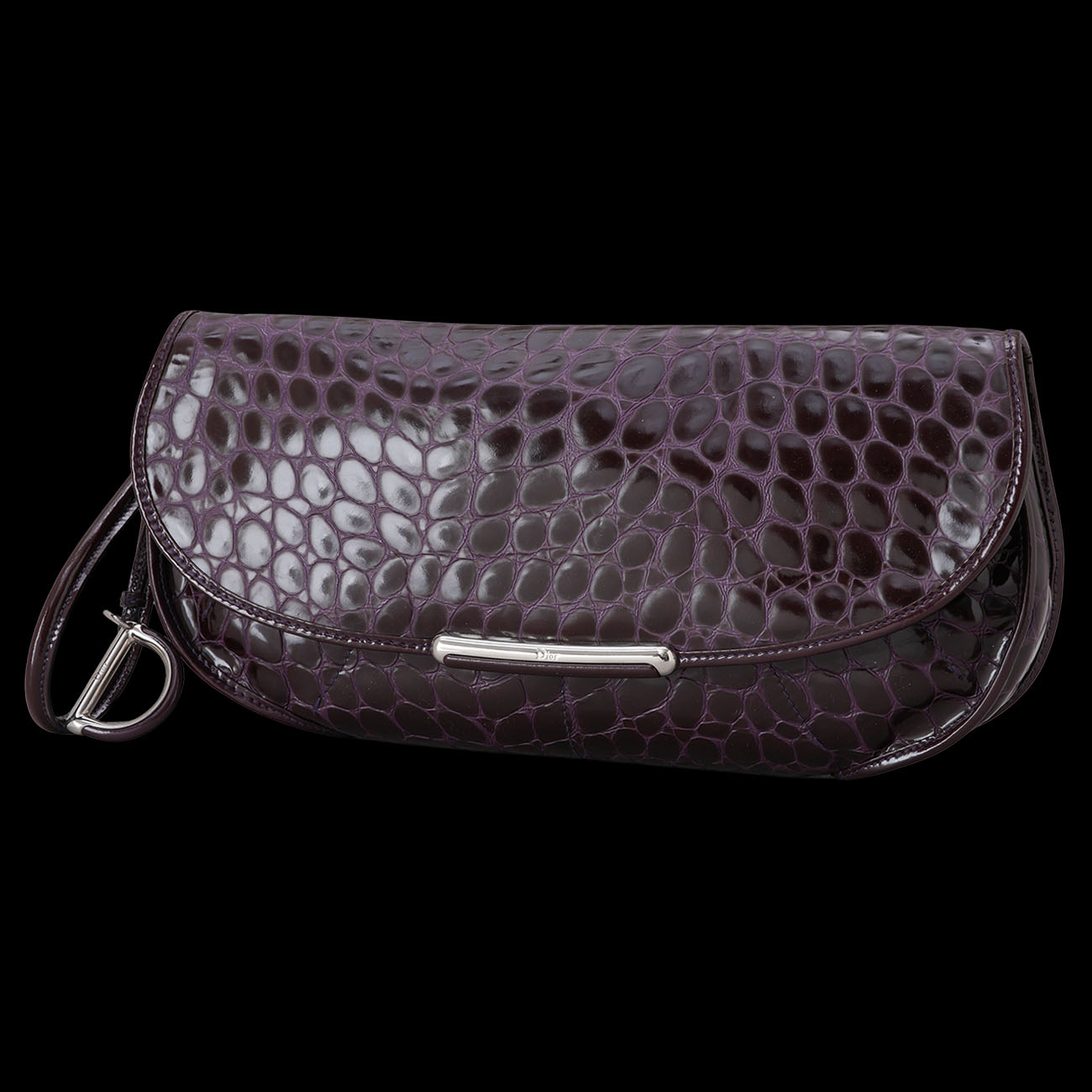CHRISTIAN DIOR(USED)디올 크로커 패턴 클러치백